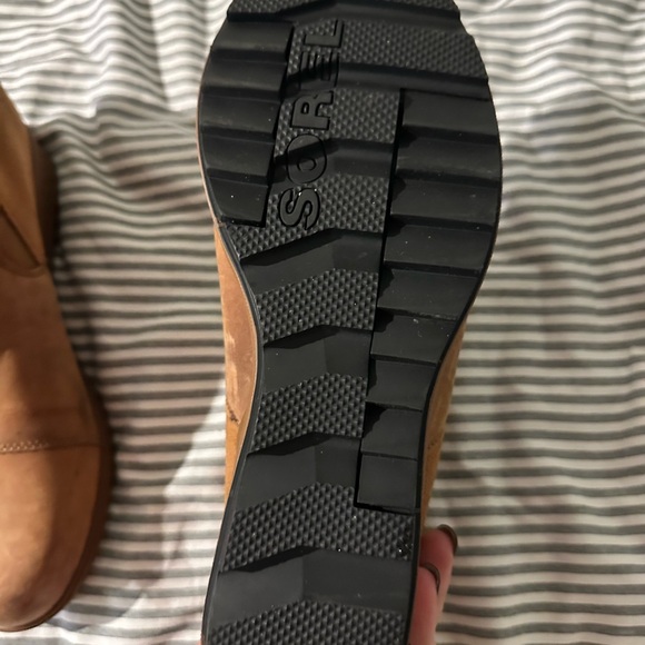 Sorel Women's Evie Pull-On Bootie Waterproof Suede Leather Wedge Ankle size 11 - Picture 9 of 10